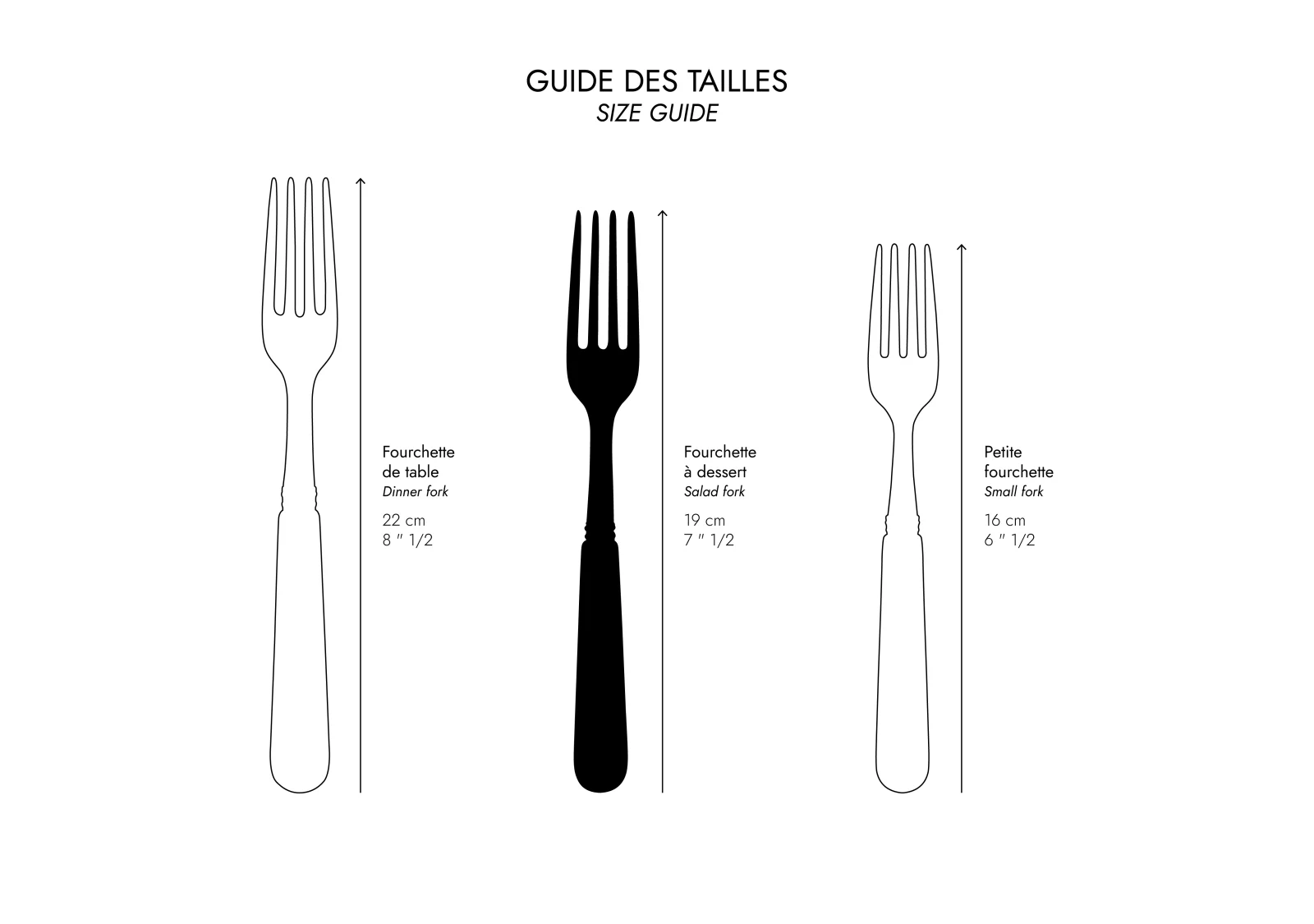 Bistrot Solid, Black - Salad fork - Image 4